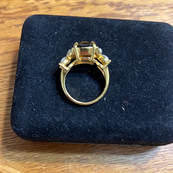RoAn Cocktail Ring With Brown Stone ~ Size 8 - Picture 4 of 5
